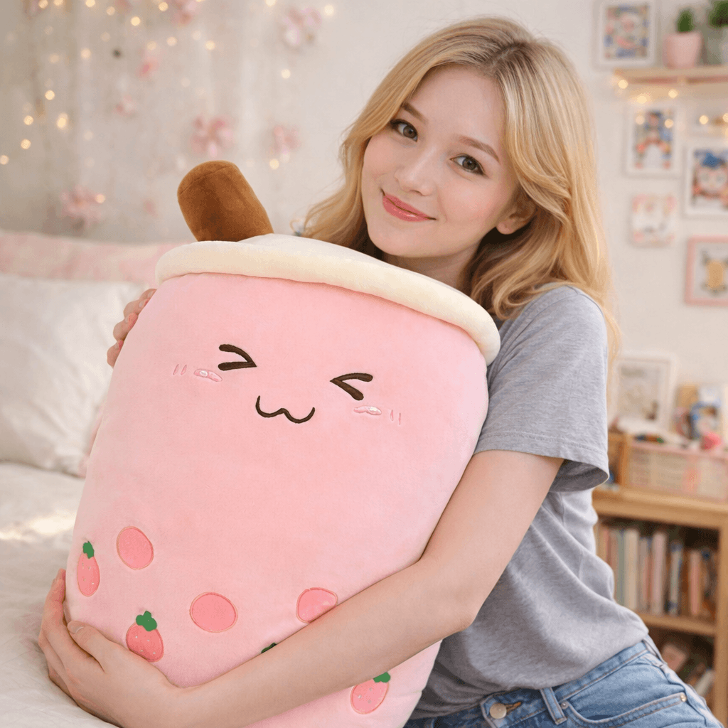 Fruit bubble tea plushie – view 3