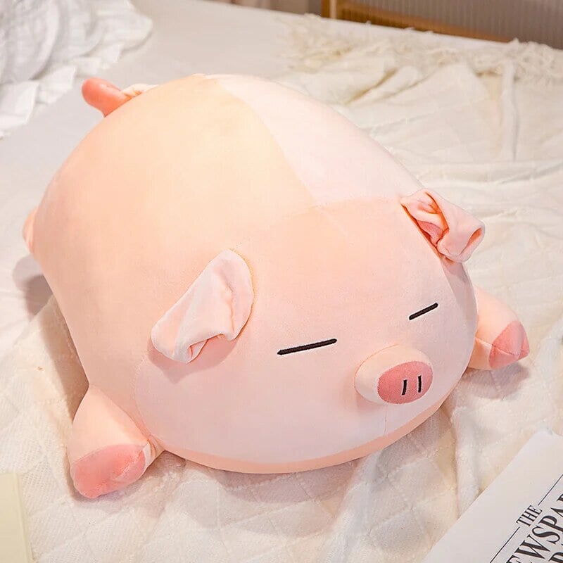 Chonky pink pig plushie – view 4
