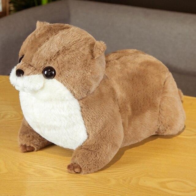 Fluffy chubby otter plushie – view 1