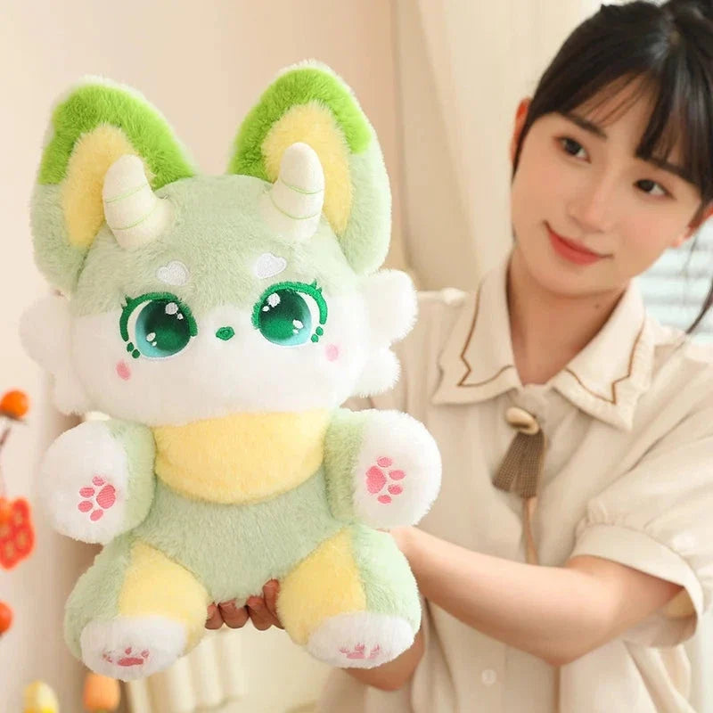 Dreamy horned fox plushie – view 5