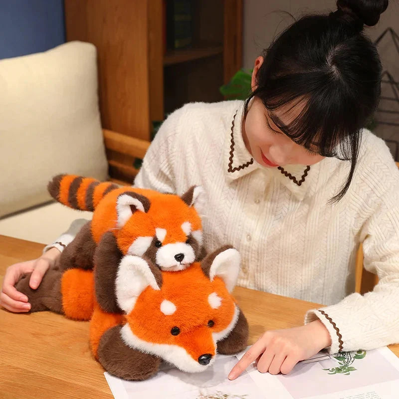 Red panda and fox plushie – view 7