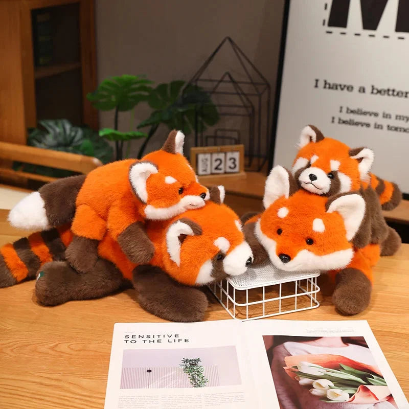 Red panda and fox plushie – view 5