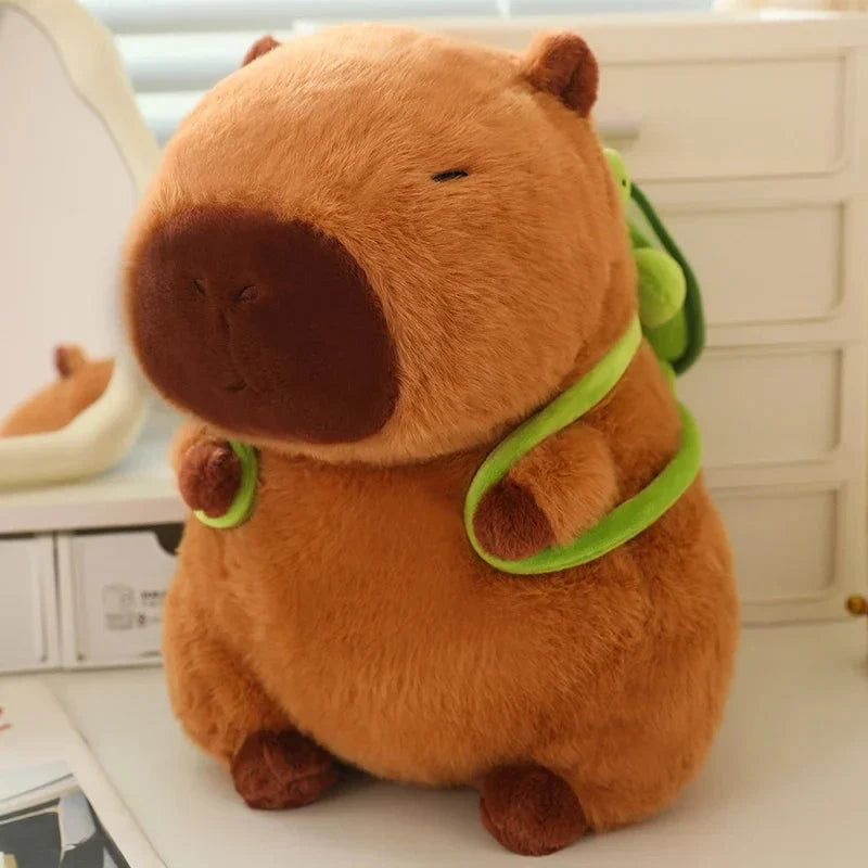 Capybara plushie with backpack – view 1