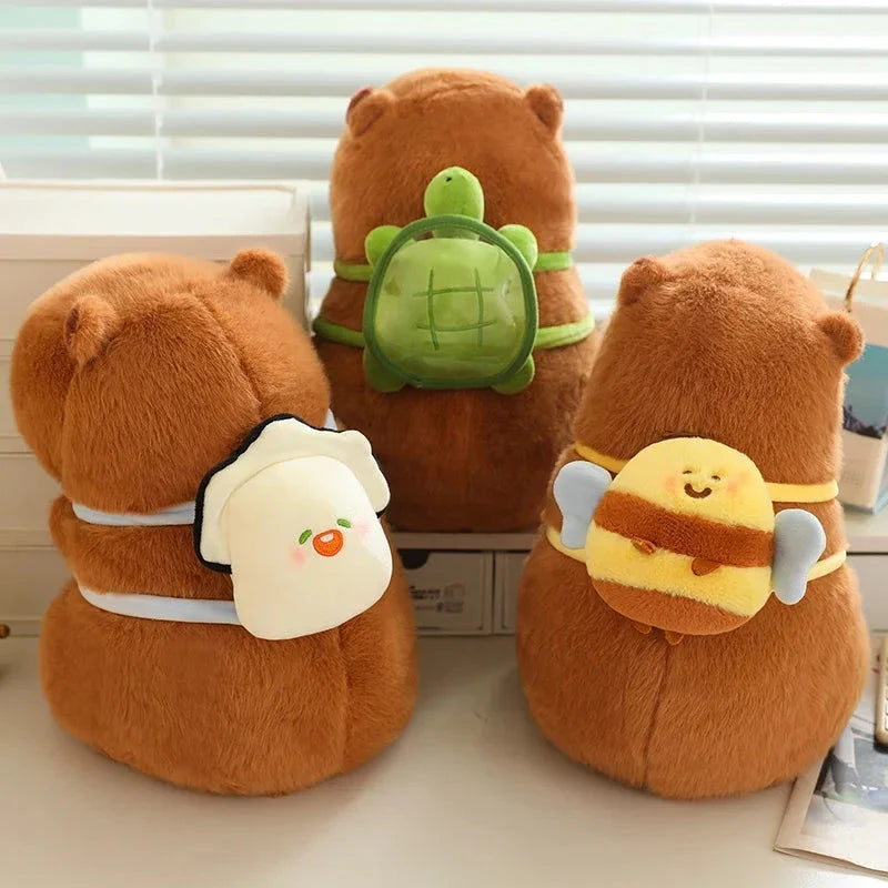 Capybara plushie with backpack – view 2