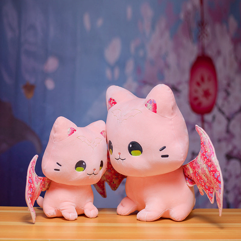Winged cat plushie – view 3