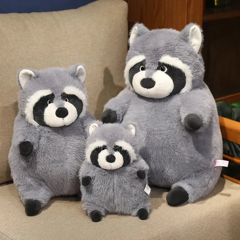 Chubby raccoon plushie – view 1