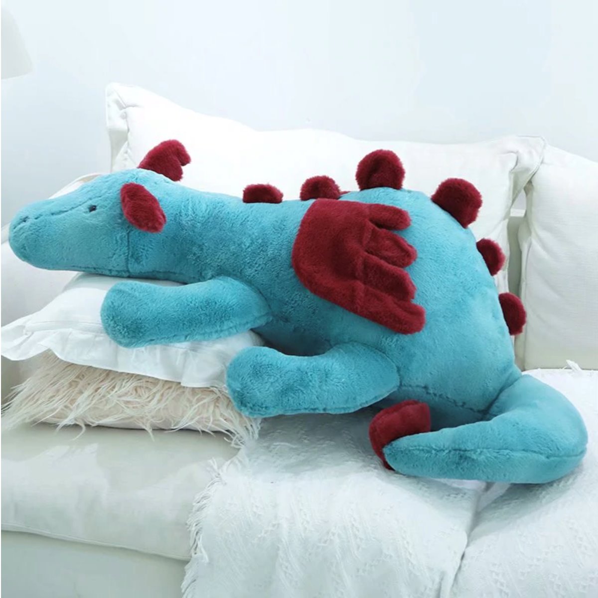 Long dragon plushie pillow – view 1